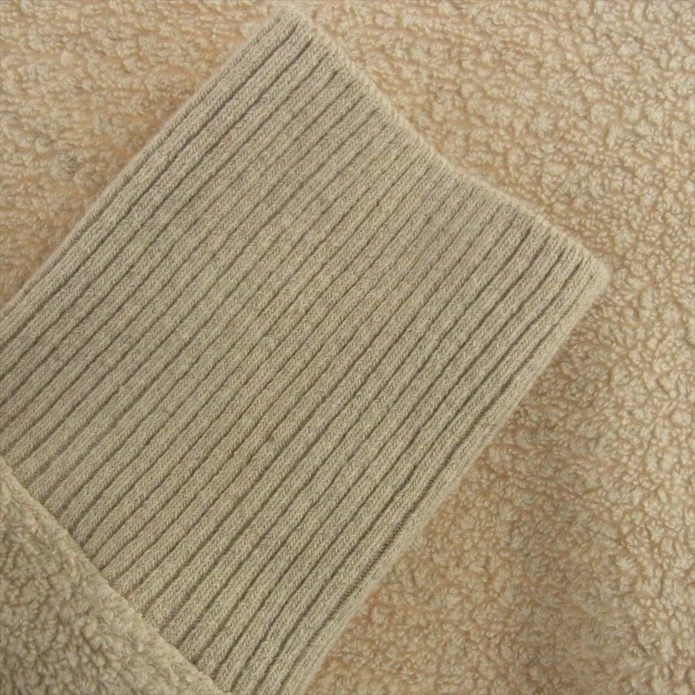 JIL SANDER ジルサンダー J47GU0008 NATURAL FLEECE SWEATER CN LS オーバーサイズ クルーネック ボアフリース ニット セーター アイボリー ベージュ系 M【中古】