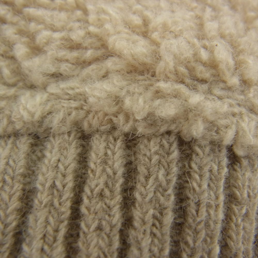 JIL SANDER ジルサンダー J47GU0008 NATURAL FLEECE SWEATER CN LS オーバーサイズ クルーネック ボアフリース ニット セーター アイボリー ベージュ系 M【中古】