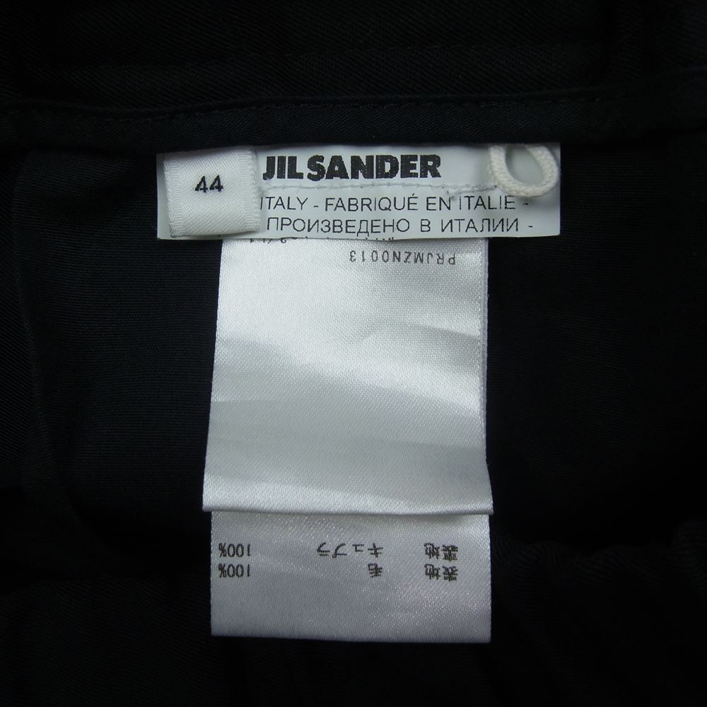 JIL SANDER ジルサンダー JSMU311101MU20290021 LIGHT WOOL GABARDINE ウールギャバジン イージー ワイドテーパード スラックスパンツ ブラック ブラック系 44【中古】