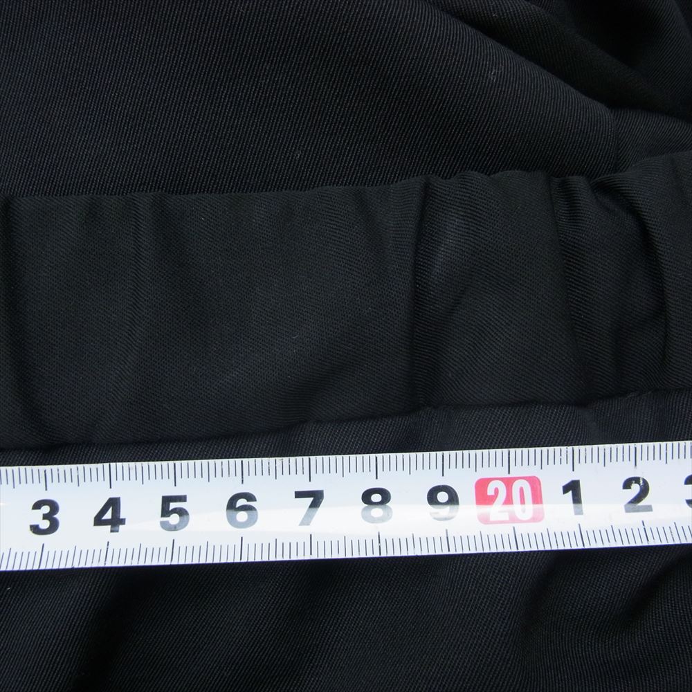 JIL SANDER ジルサンダー JSMU311101MU20290021 LIGHT WOOL GABARDINE ウールギャバジン イージー ワイドテーパード スラックスパンツ ブラック ブラック系 44【中古】
