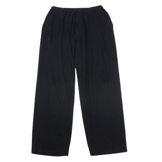 COMOLI コモリ 22SS V01-03007 シルクネップドローストリングパンツ ブラック系 2【中古】