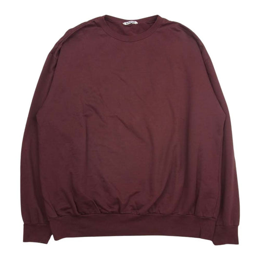 AURALEE オーラリー 21AW A21AP01NU ELASTIC HIGH GAUGE SWEAT ハイゲージ スウェット ブラウン系 5【美品】【中古】