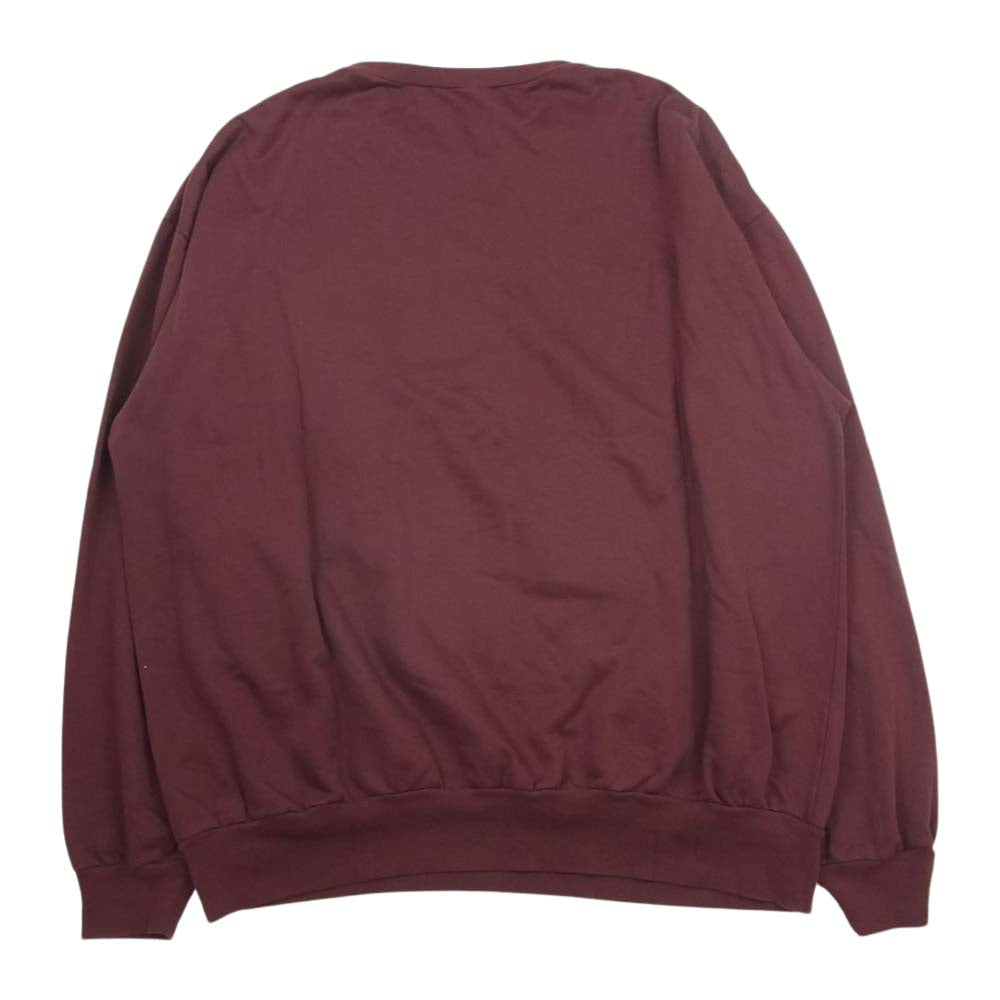 AURALEE オーラリー 21AW A21AP01NU ELASTIC HIGH GAUGE SWEAT ハイゲージ スウェット ブラウン系 5【美品】【中古】