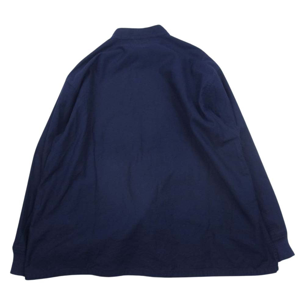 Needles ニードルス J0190 S.C. Army Shirt スタンドカラー アーミー 長袖 シャツ ネイビー系 S【中古】