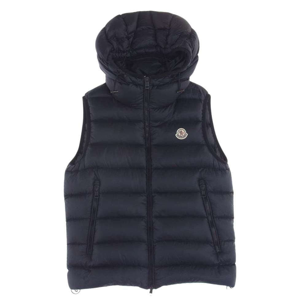 MONCLER モンクレール Ray レイ フーディ ダウン ベスト ブラック系 2【中古】