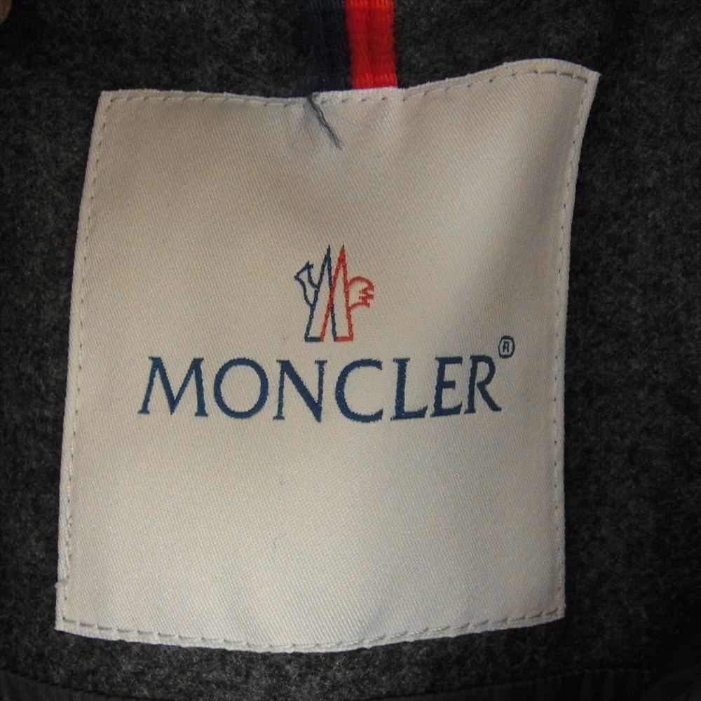 MONCLER モンクレール CANUT カヌート ニット切替 フーディ ダウンジャケット グレー系 2【中古】
