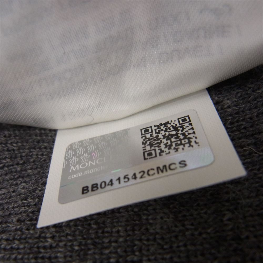 MONCLER モンクレール CANUT カヌート ニット切替 フーディ ダウンジャケット グレー系 2【中古】