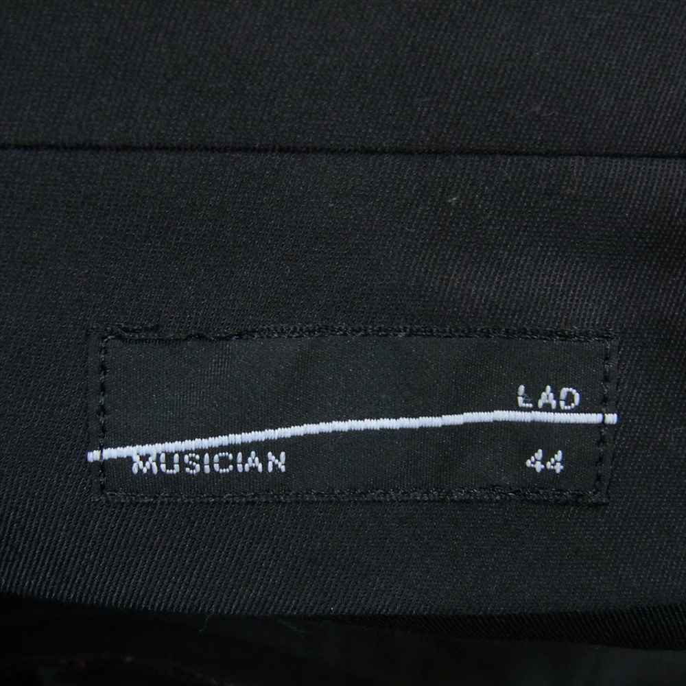 LAD MUSICIAN ラッドミュージシャン 2213-582 チェック ラップ ストレート スラックス パンツ グレー系 44【中古】