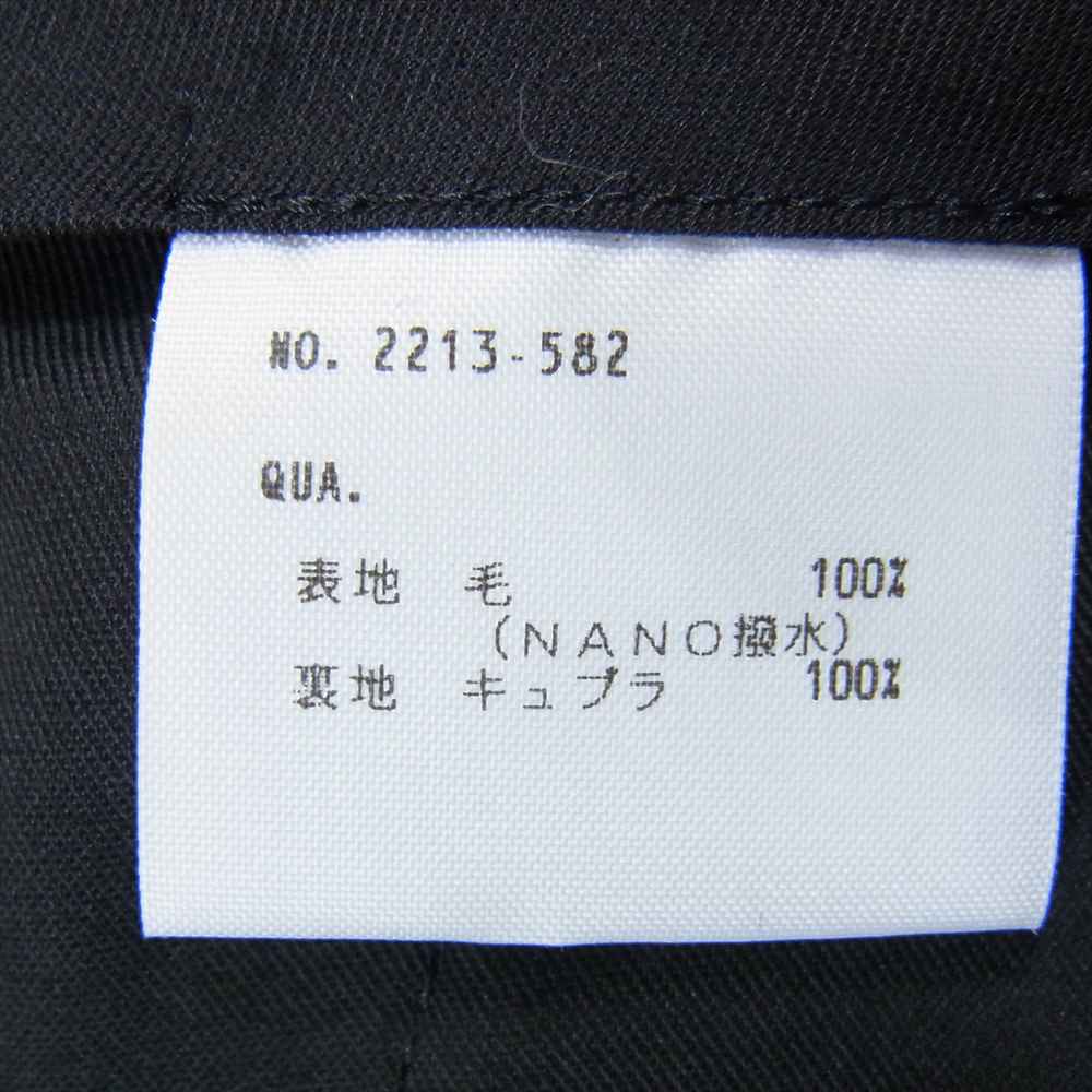 LAD MUSICIAN ラッドミュージシャン 2213-582 チェック ラップ ストレート スラックス パンツ グレー系 44【中古】