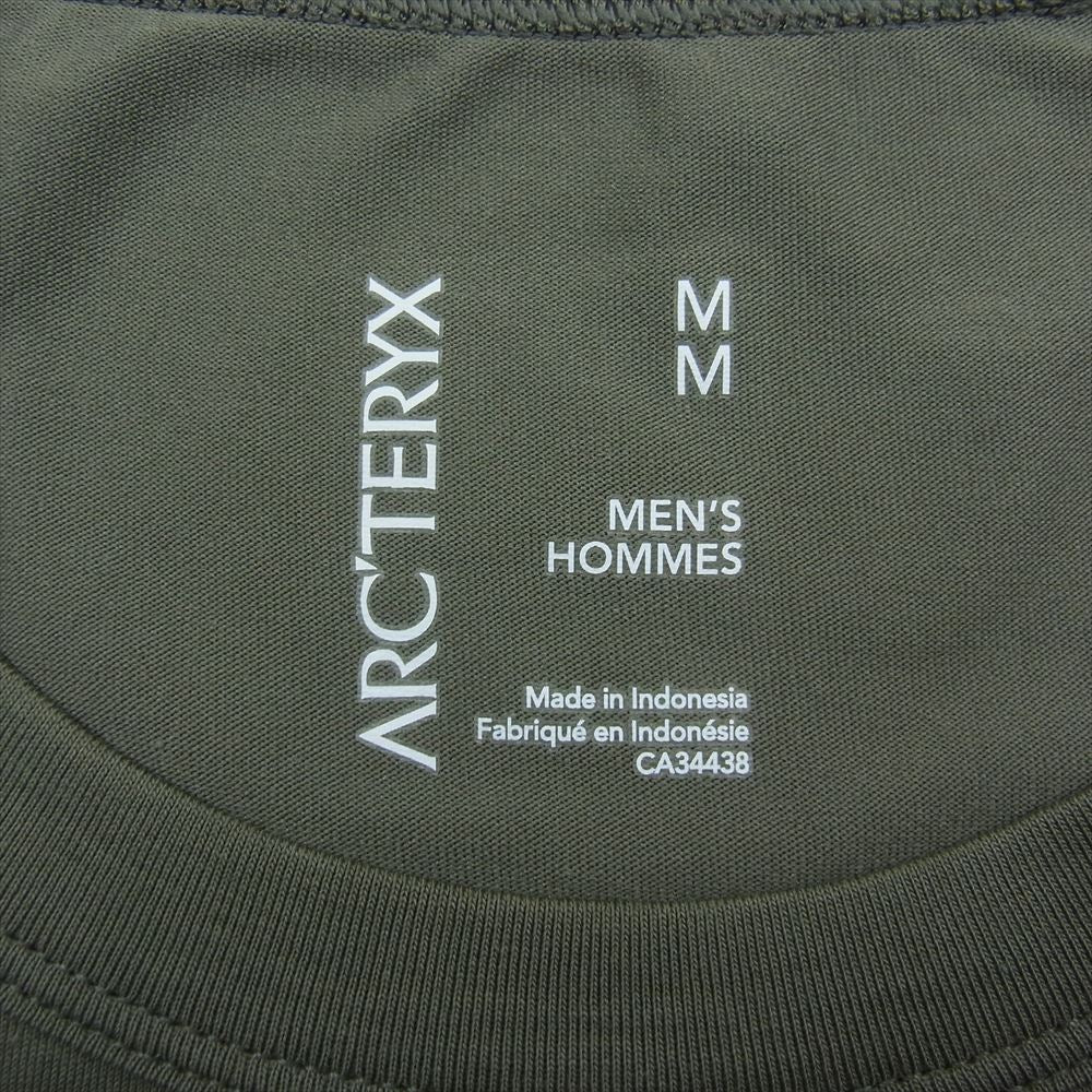 ARC'TERYX アークテリクス Captive Split SS T-Shirt キャプティブ スプリット Tシャツ カーキ系 M【中古】