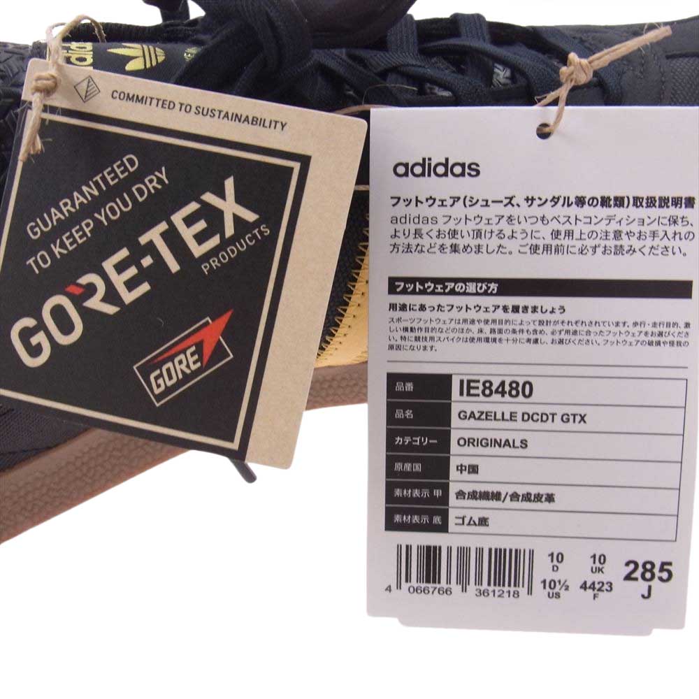 adidas アディダス IE8480 × DESCENDANT Gazelle GORE-TEX ディセンダント ガゼル ゴアテックス スニーカー ブラック系 28.5cm【新古品】【未使用】【中古】