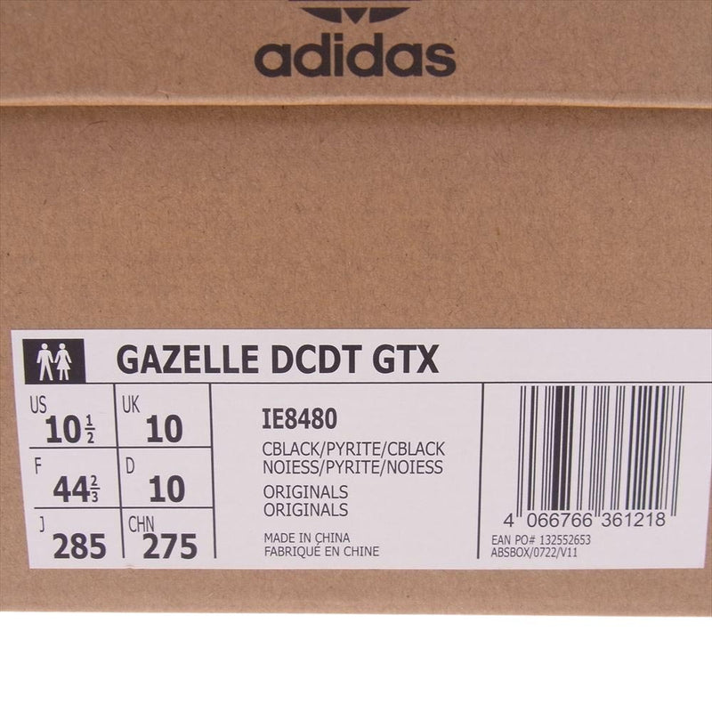 adidas アディダス IE8480 × DESCENDANT Gazelle GORE-TEX ディセンダント ガゼル ゴアテックス スニーカー ブラック系 28.5cm【新古品】【未使用】【中古】