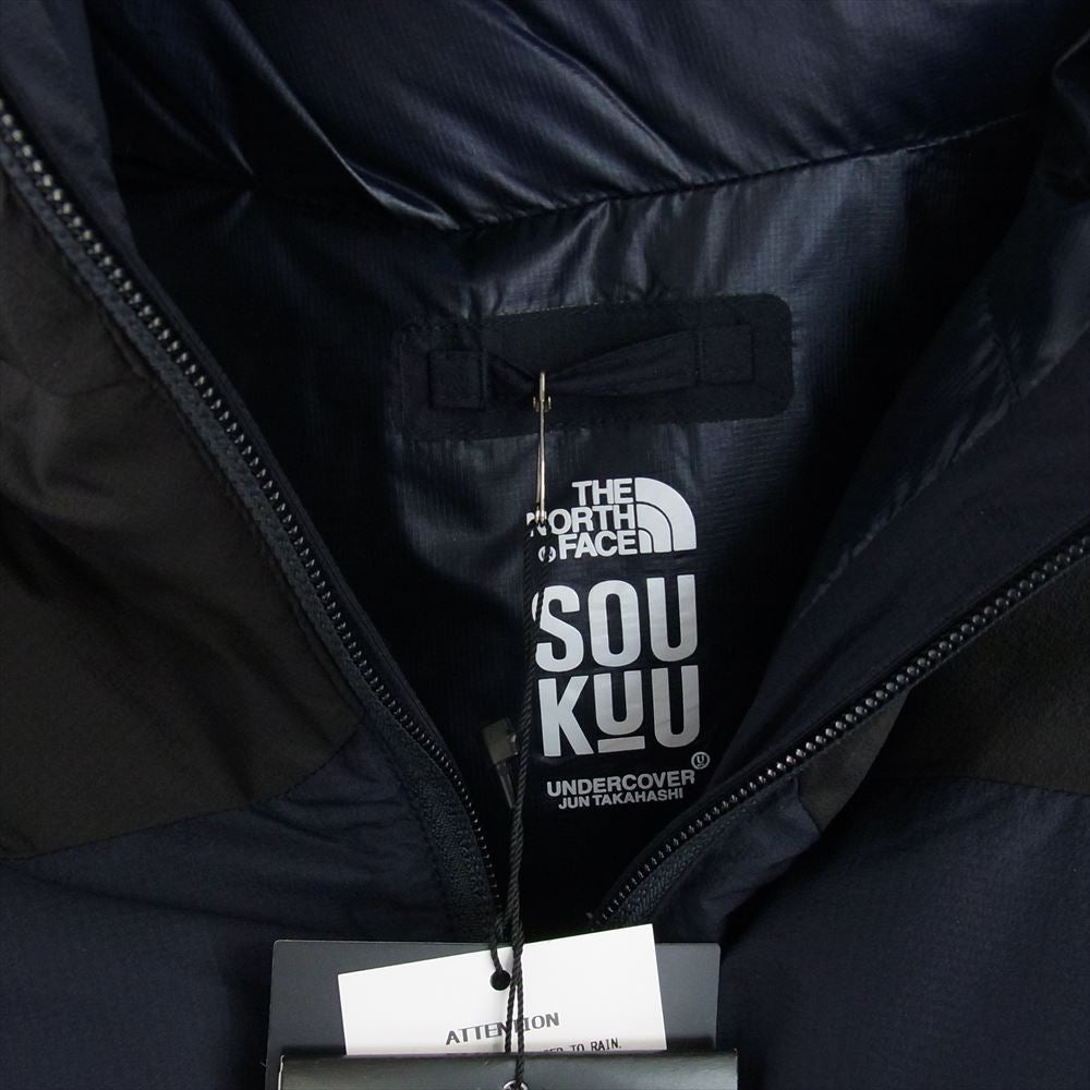UNDERCOVER アンダーカバー NS2C4201 × The North Face ザ ノースフェイス SOUKUU CLOUD DOWN NUPSTE クラウド ヌプシ ダウン ジャケット ブラック系 ネイビー系 XL【極上美品】【中古】