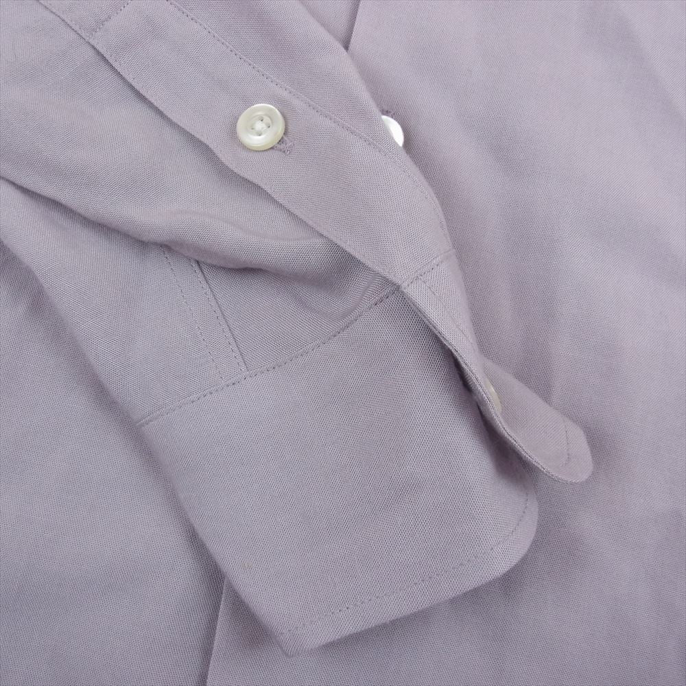 WACKO MARIA ワコマリア リヨセル オープンカラー 長袖シャツ パープル系 S【中古】