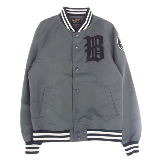 BUENA VISTA ブエナビスタ VIVAN LOS ROOTS ナイロン スタジアム ブルゾン ジャケット スタジャン グレー系 M【中古】