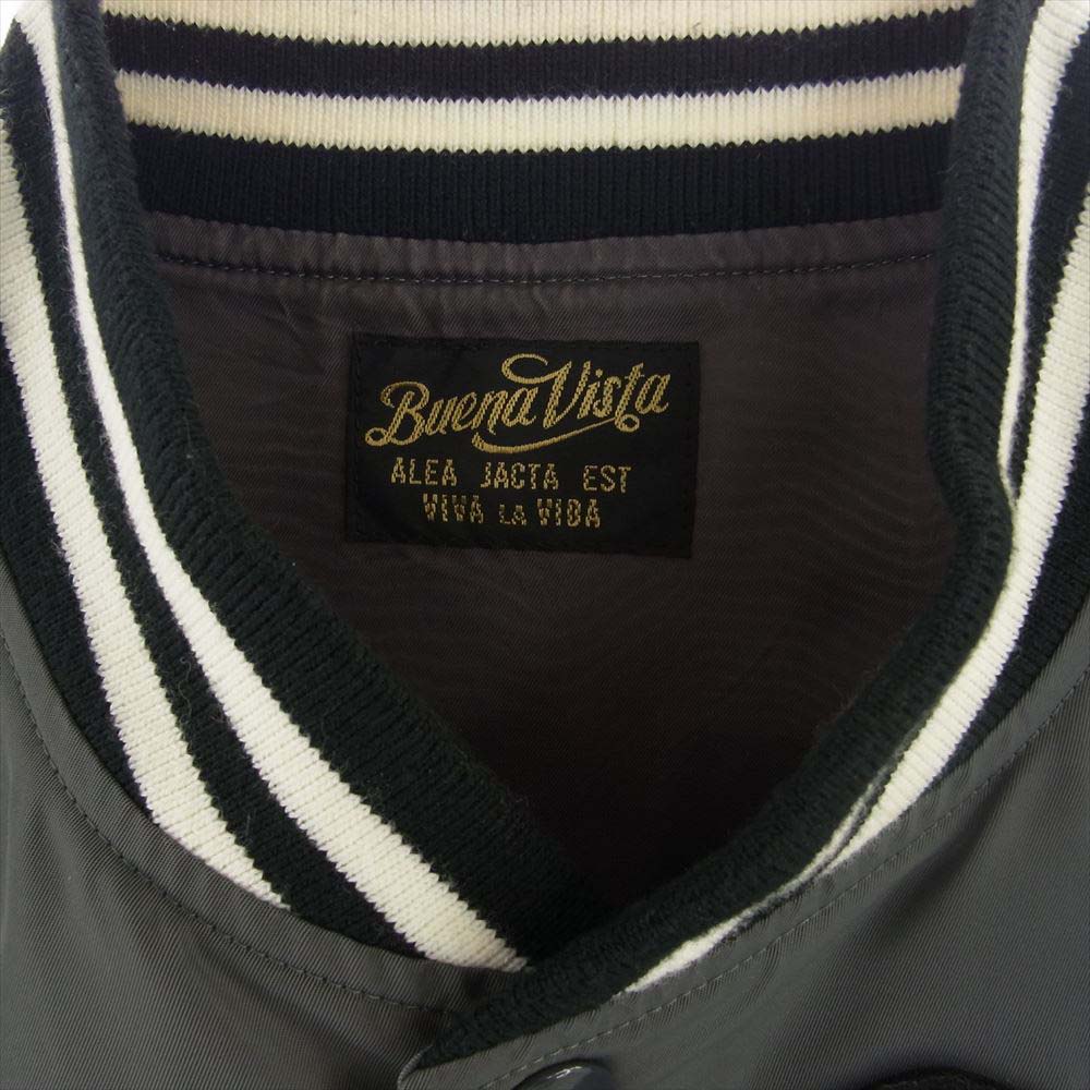 BUENA VISTA ブエナビスタ VIVAN LOS ROOTS ナイロン スタジアム ブルゾン ジャケット スタジャン グレー系 M【中古】
