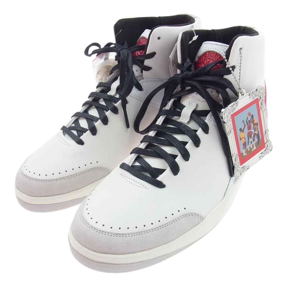NIKE ナイキ DQ0558-160 × Chanel Abney ニーナ・シャネル・アブニー WMNS Air Jordan 2 High White and Gym Red AJ2 エアジョーダン ハイ ホワイト アンド ジムレッド スニーカー ホワイト系 29cm【新古品】【未使用】【中古】