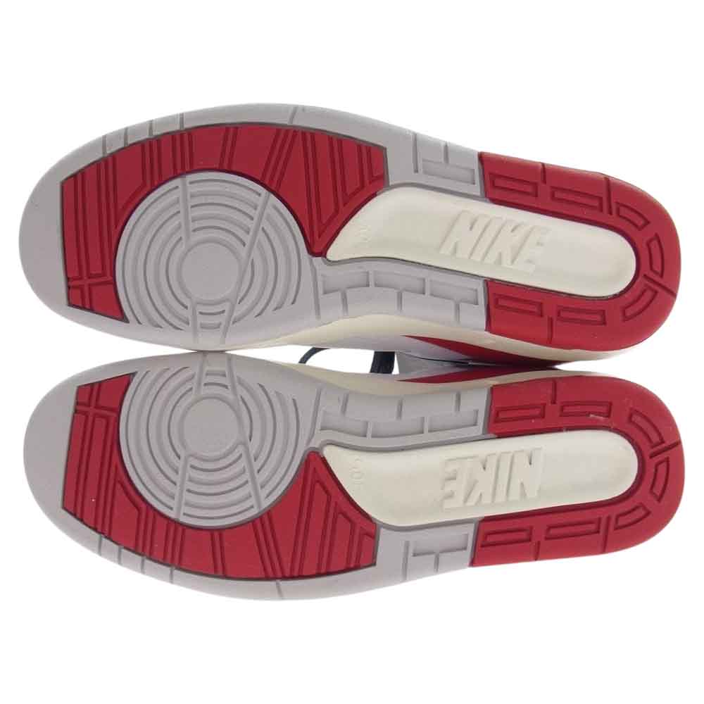 NIKE ナイキ DQ0558-160 × Chanel Abney ニーナ・シャネル・アブニー WMNS Air Jordan 2 High White and Gym Red AJ2 エアジョーダン ハイ ホワイト アンド ジムレッド スニーカー ホワイト系 29cm【新古品】【未使用】【中古】