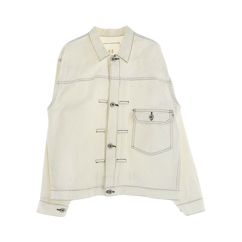 スリーフェイス CSF for THREE FACE - DENIM JACKET 1stタイプ デニム ジャケット ホワイト系 44【中古】