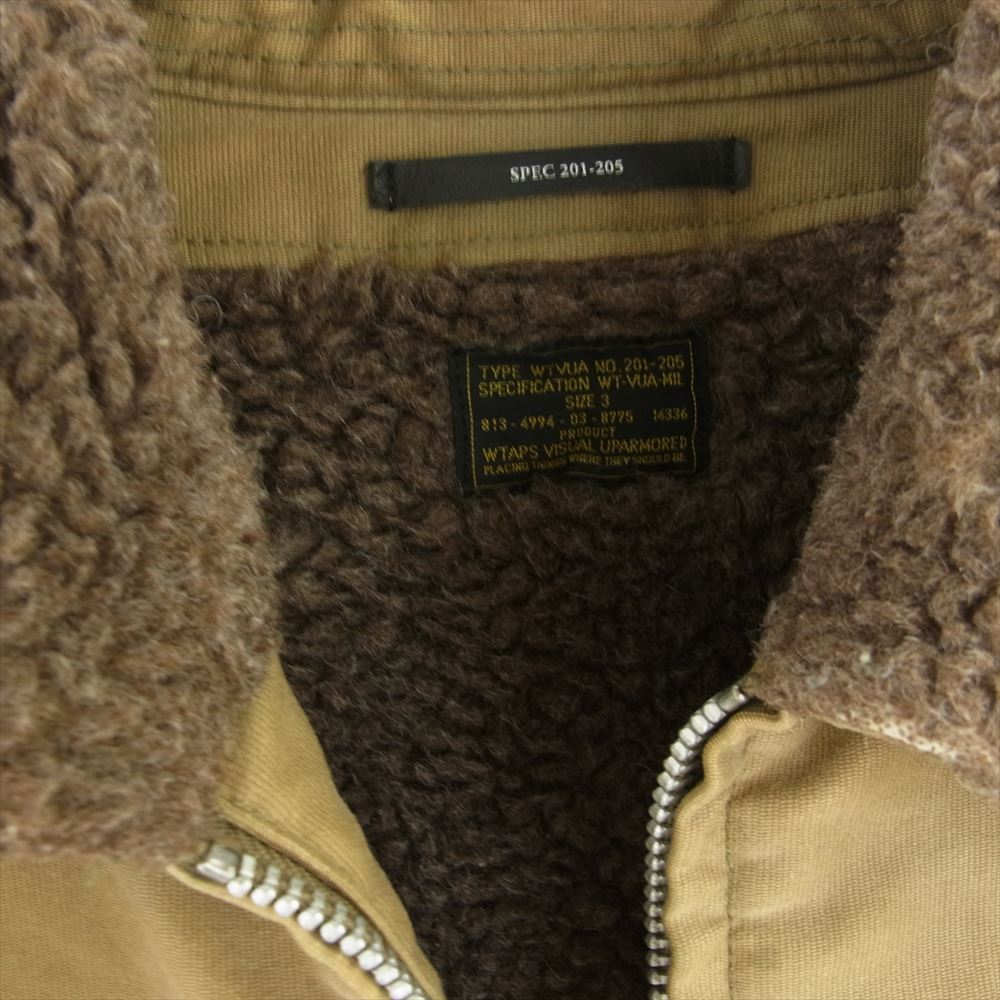 WTAPS ダブルタップス 132GWDT-JKM01 M-69 JACKET COTTON COAD ミリタリー フライト ジャケット ブラウン系 カーキ系 3【中古】