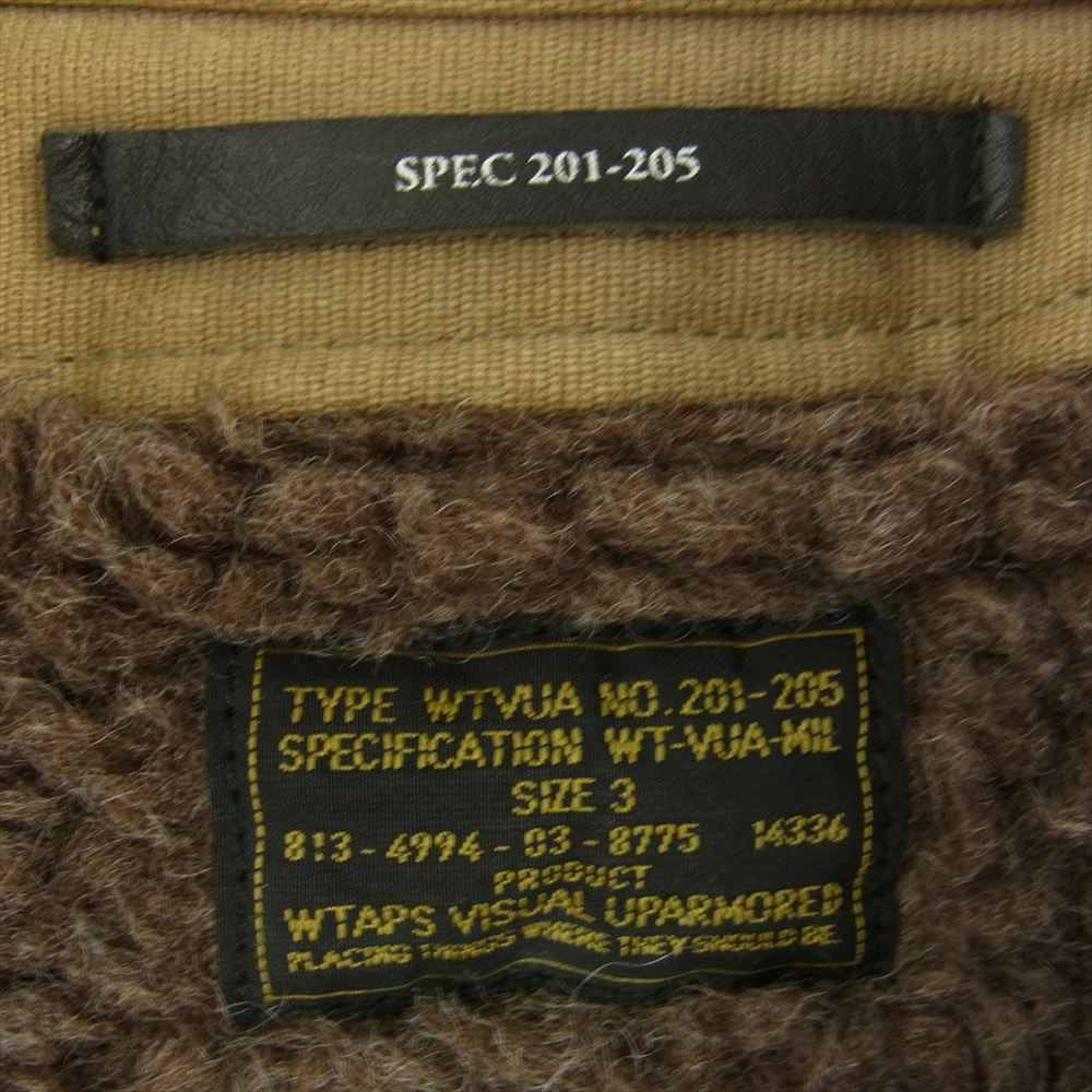 WTAPS ダブルタップス 132GWDT-JKM01 M-69 JACKET COTTON COAD ミリタリー フライト ジャケット ブラウン系 カーキ系 3【中古】