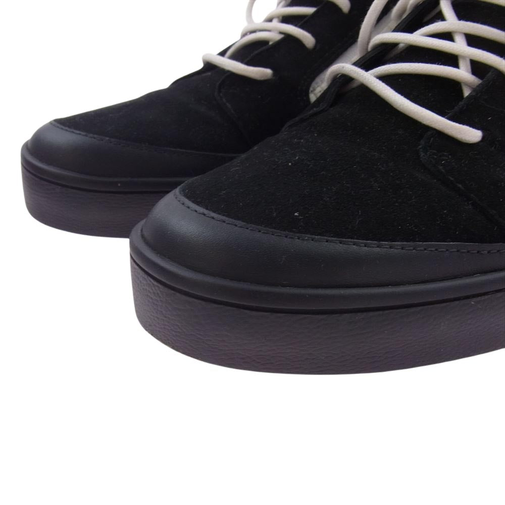 ジュゼッペザノッティ Jess leather sneakers レザー サイドジップ スニーカー ブラック系 43インチ【中古】