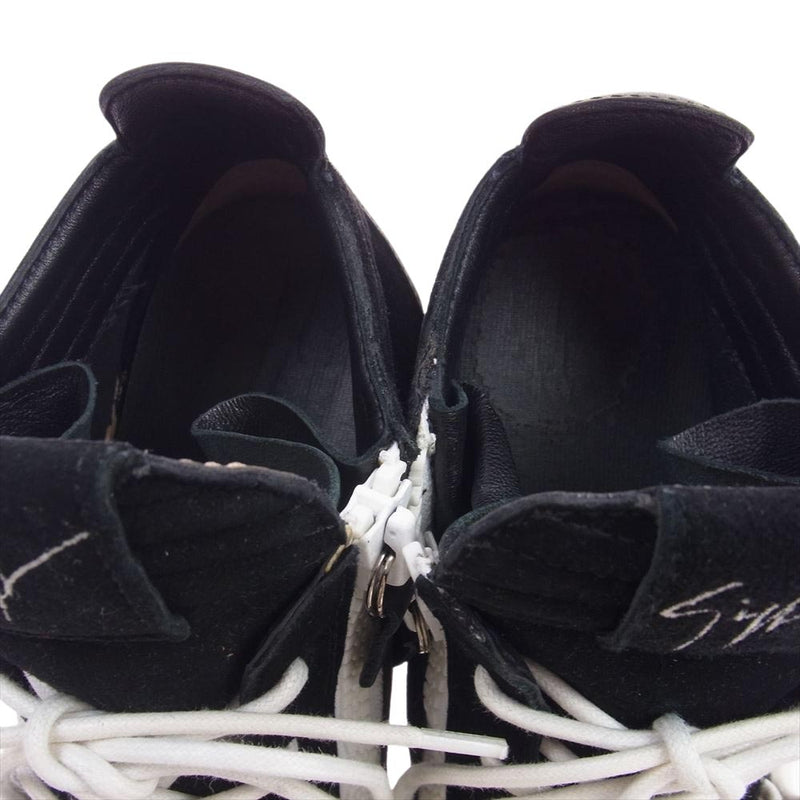 ジュゼッペザノッティ Jess leather sneakers レザー サイドジップ スニーカー ブラック系 43インチ【中古】