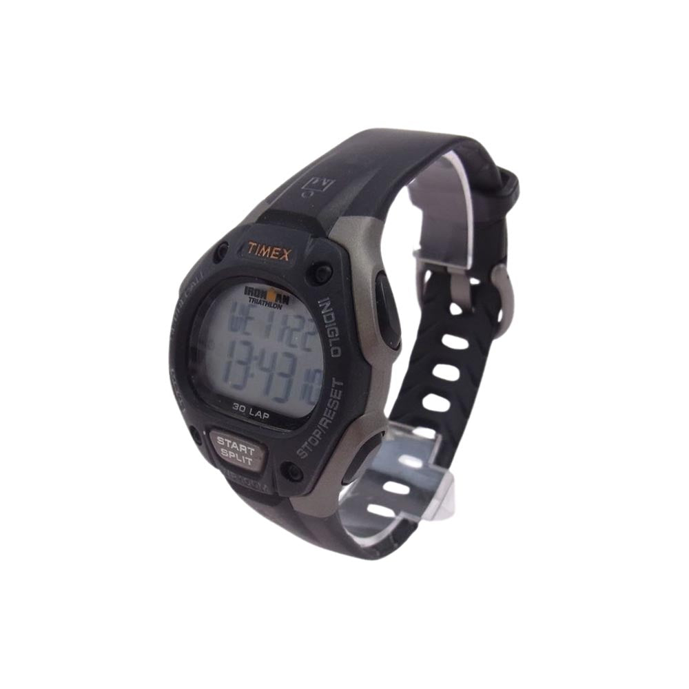 TIMEX タイメックス T5E901 アイアンマン トラディショナル 30-Lap デジタル 腕時計 ウォッチ ブラック系 シルバー系【中古】