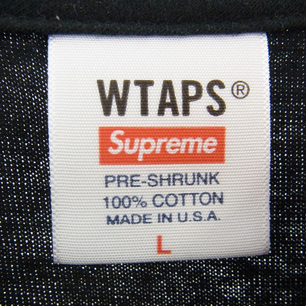 Supreme シュプリーム 21AW WTAPS Sic'em! Tee  ダブルタップス シリエム Tシャツ ブラック系 L【中古】