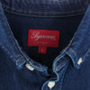 Supreme シュプリーム 22SS 【難有】Small Box Shirt Denim スモールボックスロゴ デニム ボタンダウン シャツ ブルー系 L【中古】