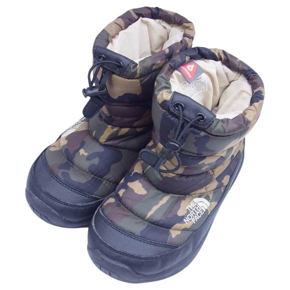 THE NORTH FACE ノースフェイス NFJ51582 キッズ NUPTSE ヌプシ ブーティ スノーブーツ カモ マルチカラー系 21cm【中古】