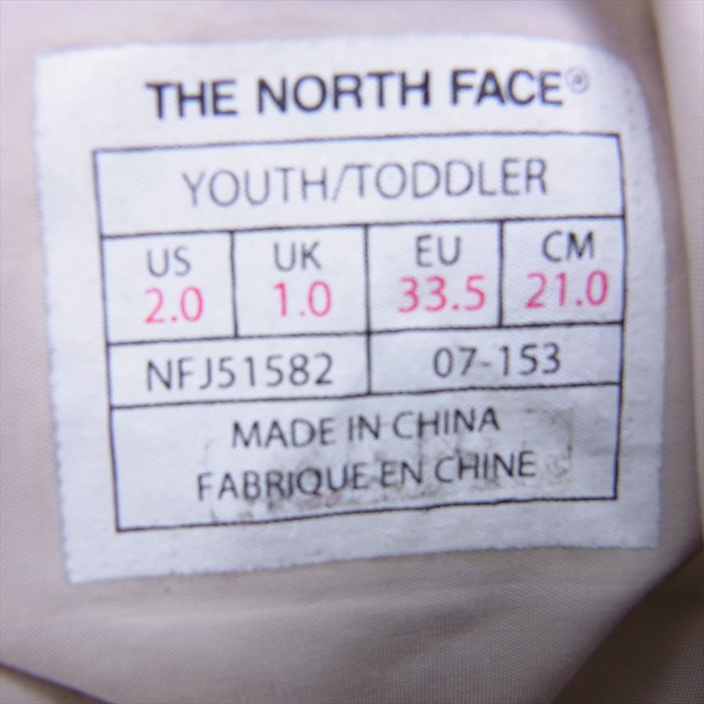 THE NORTH FACE ノースフェイス NFJ51582 キッズ NUPTSE ヌプシ ブーティ スノーブーツ カモ マルチカラー系 21cm【中古】