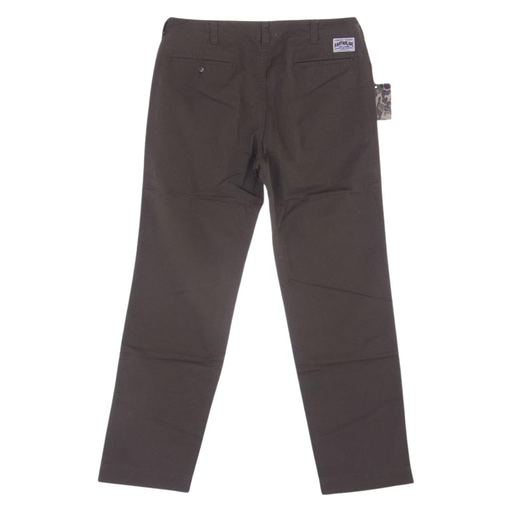A BATHING APE アベイシングエイプ 1870-152-035 Chino Pant  チノパンツ カーキ系 L【美品】【中古】