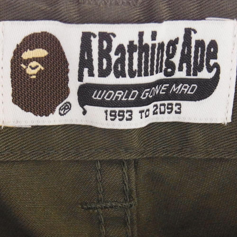 A BATHING APE アベイシングエイプ 1870-152-035 Chino Pant  チノパンツ カーキ系 L【美品】【中古】
