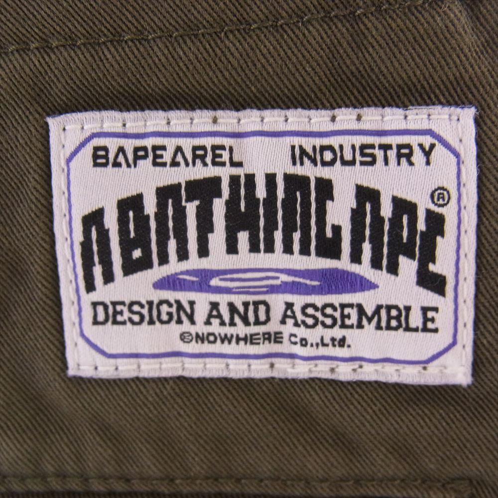 A BATHING APE アベイシングエイプ 1870-152-035 Chino Pant  チノパンツ カーキ系 L【美品】【中古】