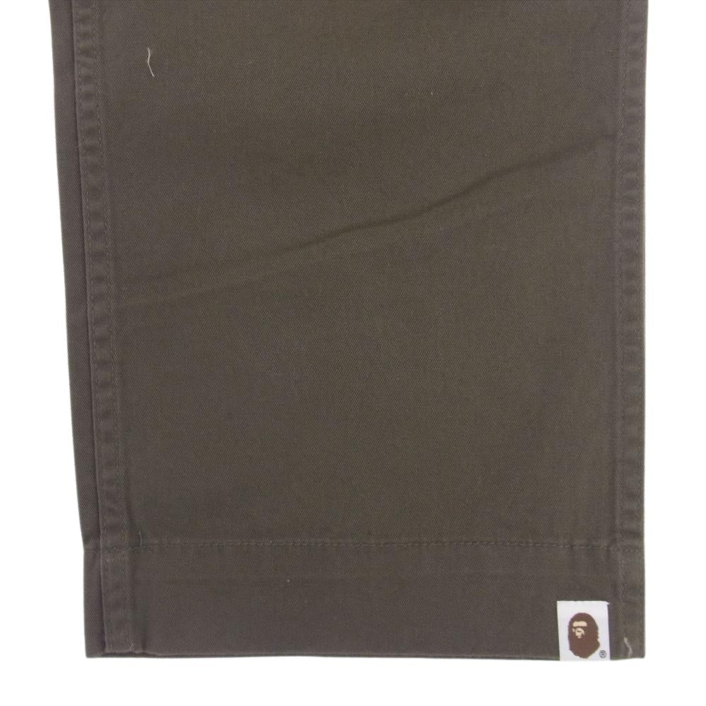 A BATHING APE アベイシングエイプ 1870-152-035 Chino Pant  チノパンツ カーキ系 L【美品】【中古】