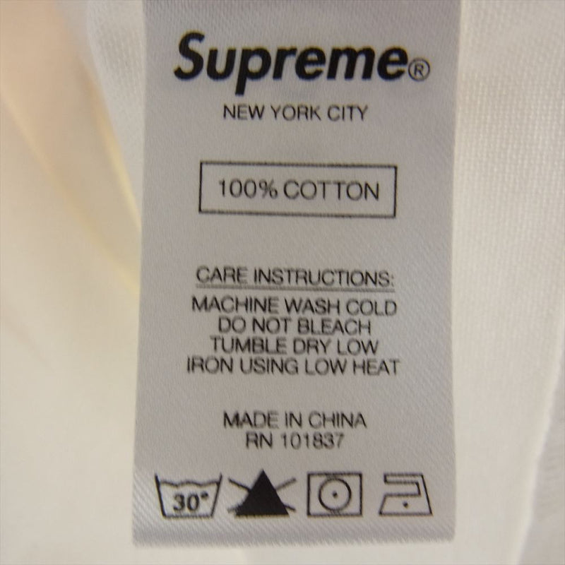Supreme シュプリーム 20AW Patchwork Oxford Shirt パッチワーク オックスフォード ボタンダウン シャツ ホワイト オフホワイト系 L【中古】