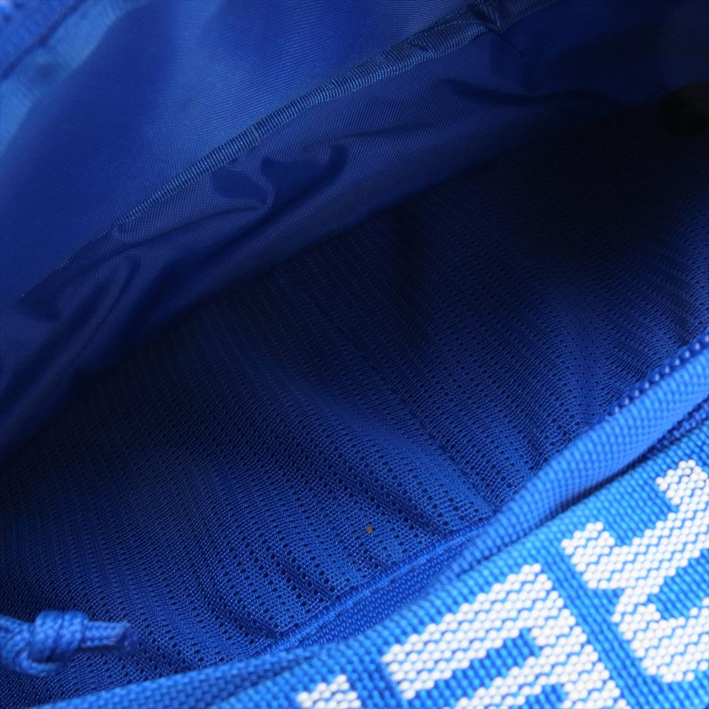 Supreme シュプリーム 18SS Waist Bag テープロゴ コーデュラ ナイロン ウエストバッグ ブルー系【中古】