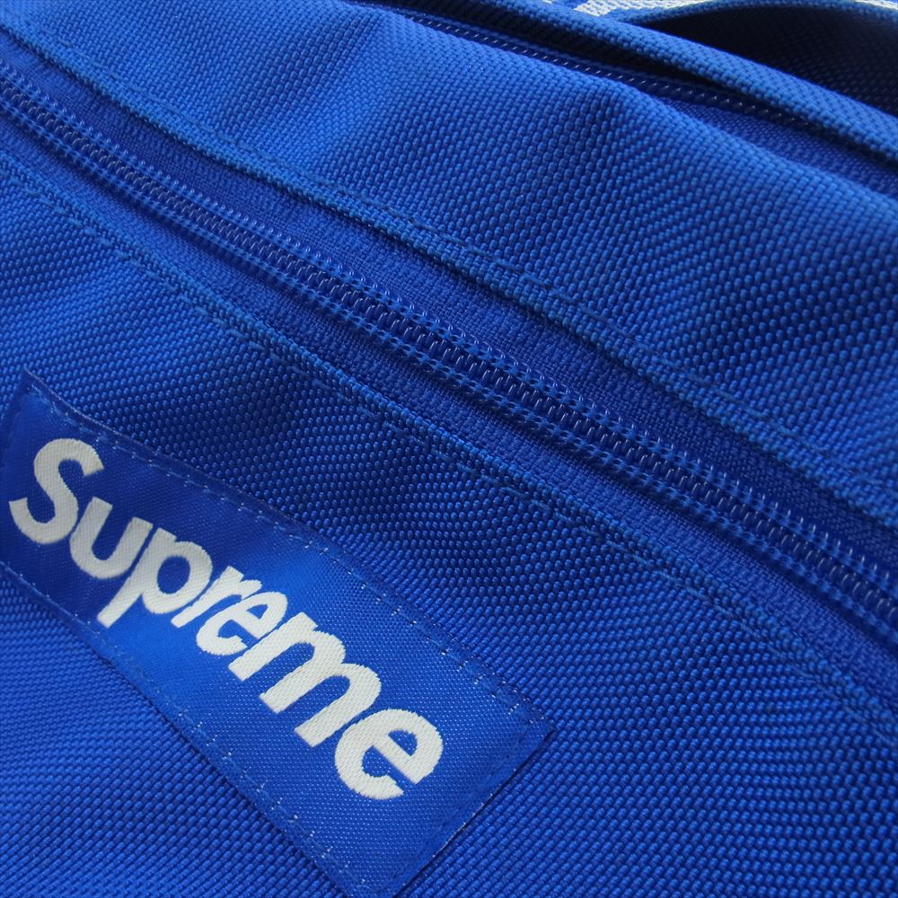 Supreme シュプリーム 18SS Waist Bag テープロゴ コーデュラ ナイロン ウエストバッグ ブルー系【中古】