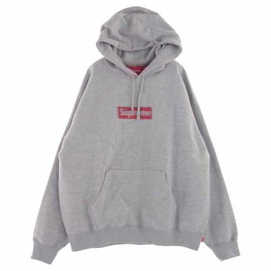 Supreme シュプリーム 23SS Inside Out Box Logo Hooded Sweatshirt インサイド アウト ボックス ロゴ パーカー   グレー系 L【極上美品】【中古】