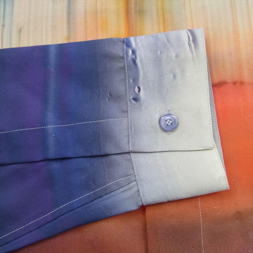 Berluti ベルルッティ 21AW R21HTL52-001 Lev Khesin Silk Shirt レヴクシン 総柄 シルク 長袖シャツ  ベージュオレンジ R41【極上美品】【中古】