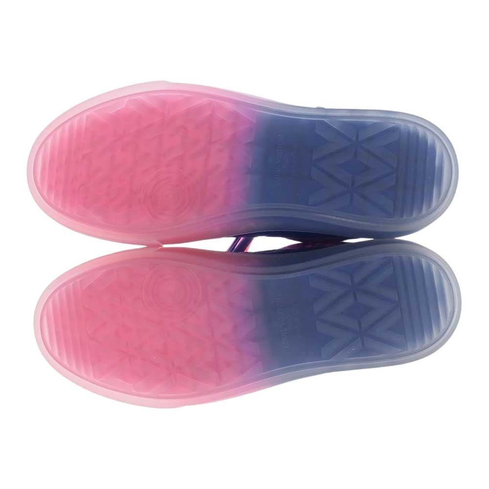 LOUIS VUITTON ルイ・ヴィトン 1A9UY9 LV OLLIE RICHELIEU TRAINERS オリライン モノグラム総柄 ローカット スニーカー ピンク系 ブルー系 6.5【中古】