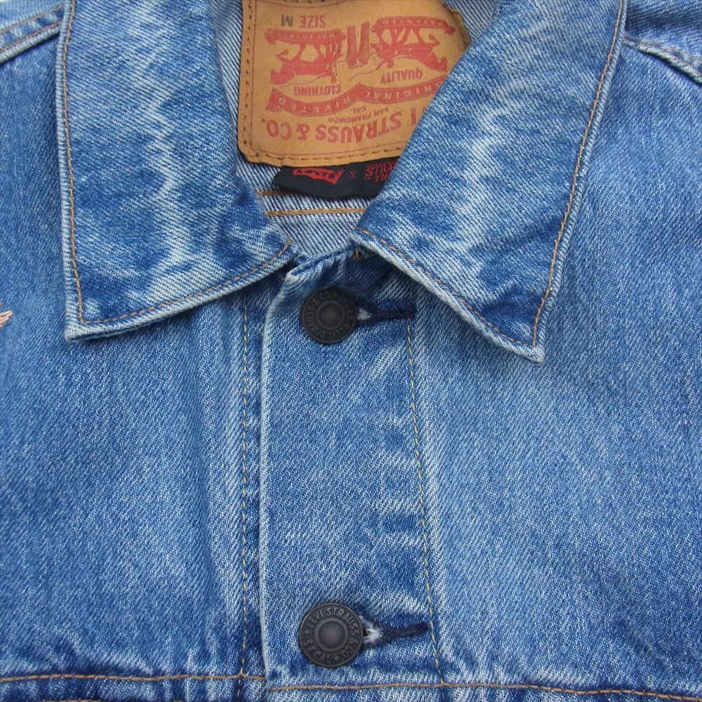 Levi's リーバイス × Stranger Things ストレンジャー シングス MOTOCROSS LEGEND デニム ジャケット インディゴブルー系 M【中古】