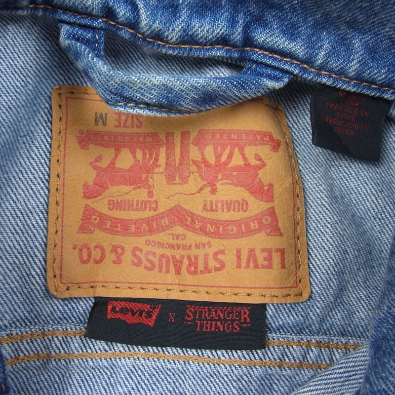 Levi's リーバイス × Stranger Things ストレンジャー シングス MOTOCROSS LEGEND デニム ジャケット  インディゴブルー系 M【中古】