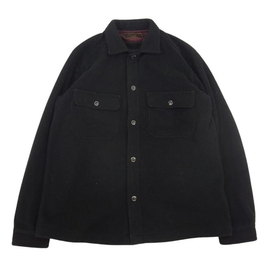 LOST CONTROL ロストコントロール L20A2-2009 FLEECE MILITARY SH フリース ミリタリー シャツ ブラック系 40【中古】