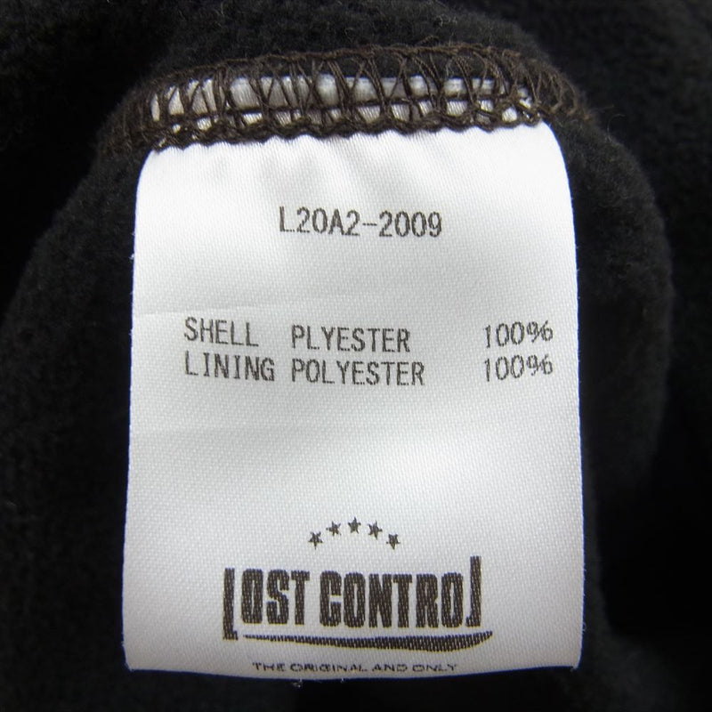 LOST CONTROL ロストコントロール L20A2-2009 FLEECE MILITARY SH フリース ミリタリー シャツ ブラック系 40【中古】
