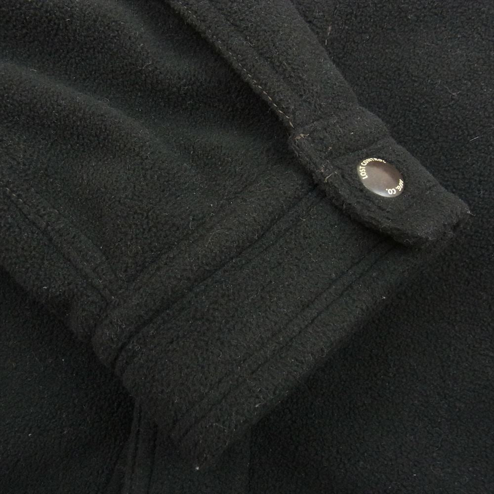 LOST CONTROL ロストコントロール L20A2-2009 FLEECE MILITARY SH フリース ミリタリー シャツ ブラック系 40【中古】