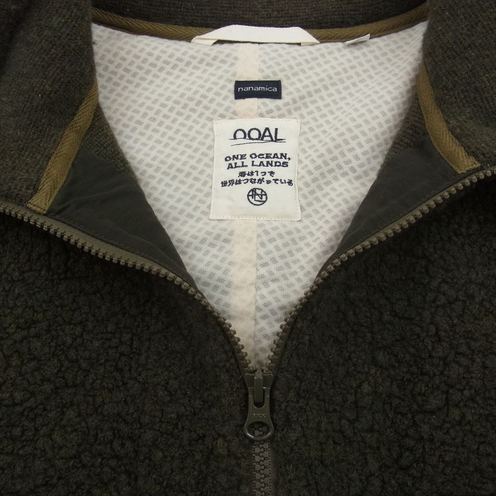 nanamica ナナミカ SUAF275 Vintage Wool Fleece Jacket ヴィンテージ ウール フリース ジャケット カーキ系 XL【中古】