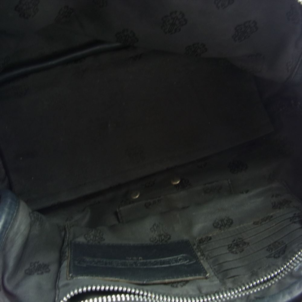 CHROME HEARTS クロムハーツ（原本無） GYM SM ジムバッグ スモール セメタリー クロスパッチ ナイロン×レザー ハンドバッグ ブラック ブラック系【中古】