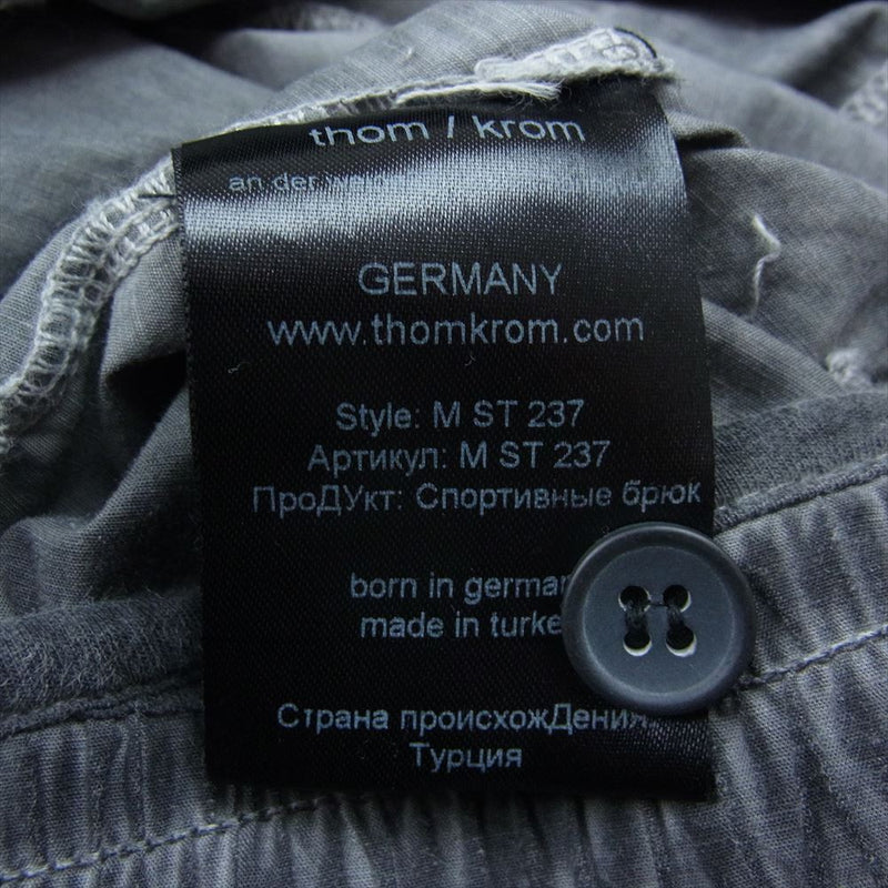 トムクロム MST237 Cold Dye Jogger Pants ジョガー パンツ グレー系 L【中古】